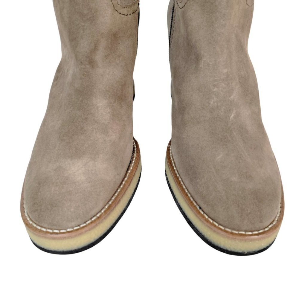Gorgeous Leather Suede Sherpa Cuff Tall Boots Taupe Women Size| EU 39 - Picture 6 of 16